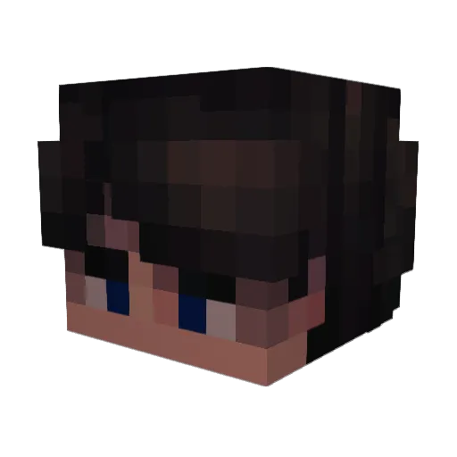 Doyyer Minecraft avatar head, 3D render