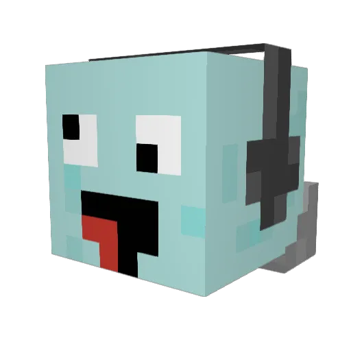 Dozer2x Minecraft avatar head, 3D render