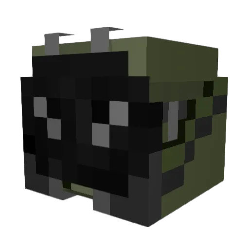 Dozer8608 Minecraft avatar head, 3D render