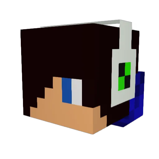 Dozer9701 Minecraft avatar head, 3D render