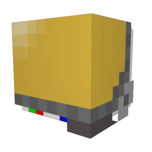 DozerMouse Minecraft avatar head, 3D render