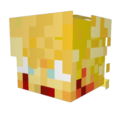 DozerSnipe729 Minecraft avatar head, 3D render