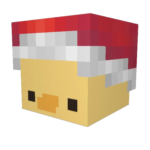 Dozienez Minecraft avatar head, 3D render