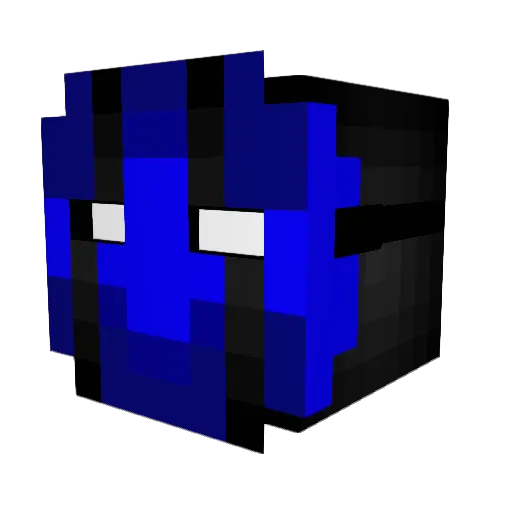 Dozornoir Minecraft avatar head, 3D render