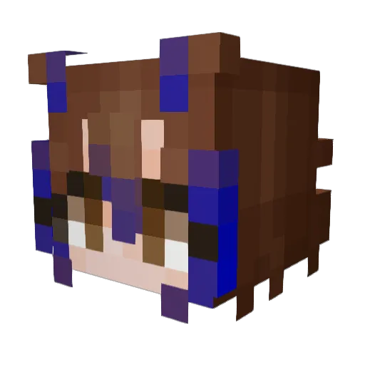 DozyDally Minecraft avatar head, 3D render