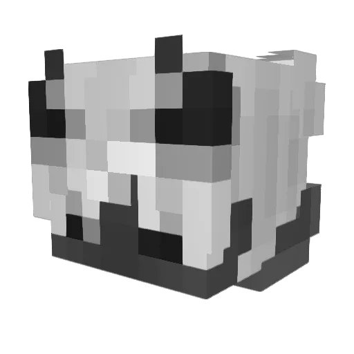 Dozyas Minecraft avatar head, 3D render