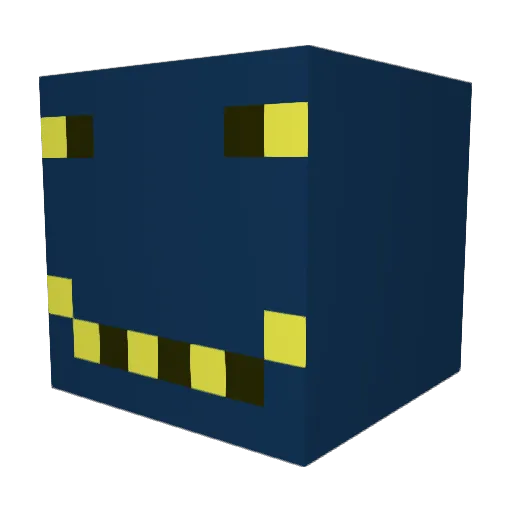 Dp0227 Minecraft avatar head, 3D render