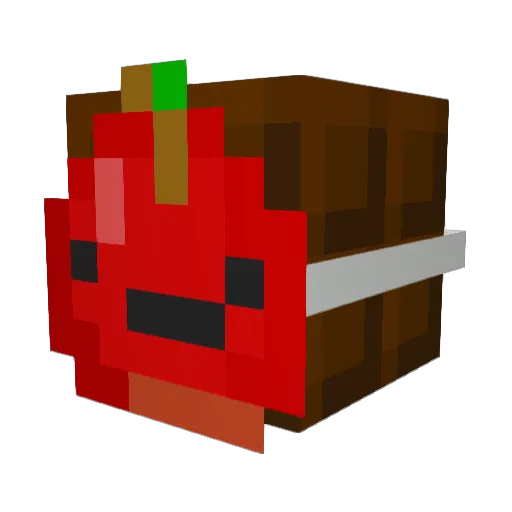 DqrkChocolqte Minecraft avatar head, 3D render