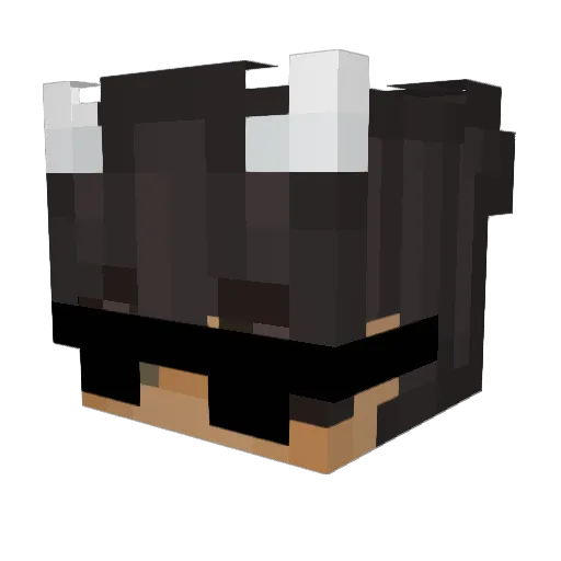 DqrkzYoutube Minecraft avatar head, 3D render