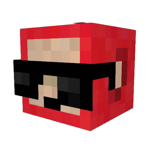 Dqvey Minecraft avatar head, 3D render