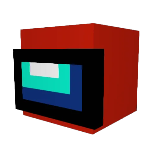 Dqzx Minecraft avatar head, 3D render