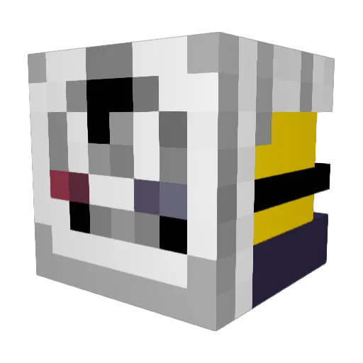 Dr0bz Minecraft avatar head, 3D render