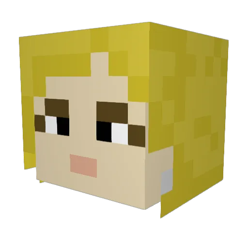 Dr10boy Minecraft avatar head, 3D render