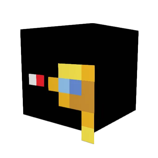 Dr1pp1ty Minecraft avatar head, 3D render