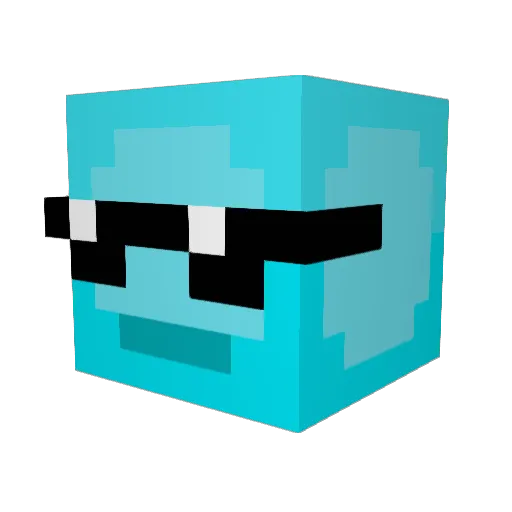 Dr1v3n11 Minecraft avatar head, 3D render