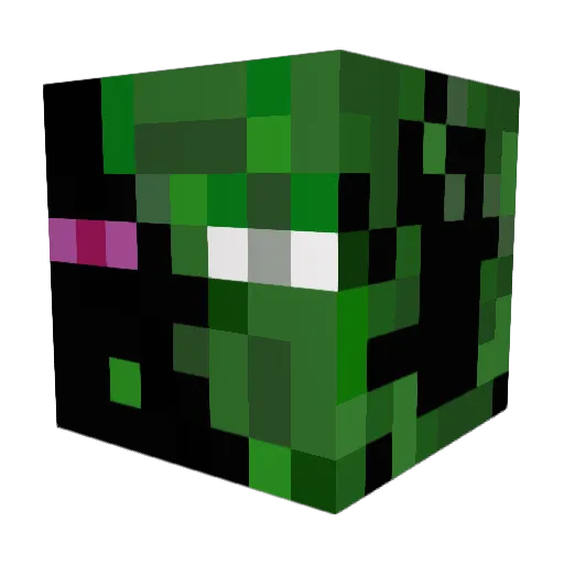 Dr1zzl Minecraft avatar head, 3D render