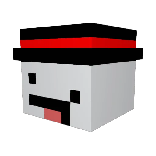 Dr3her_ Minecraft avatar head, 3D render
