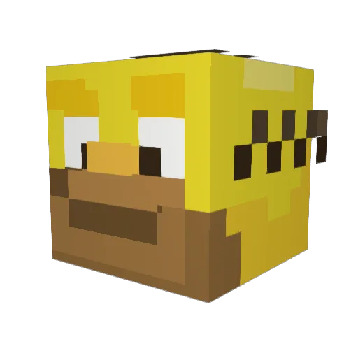 Dr3ikis Minecraft avatar head, 3D render