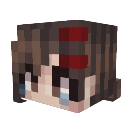 Dr3n7 Minecraft avatar head, 3D render