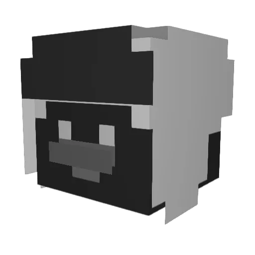 Dr4cs Minecraft avatar head, 3D render