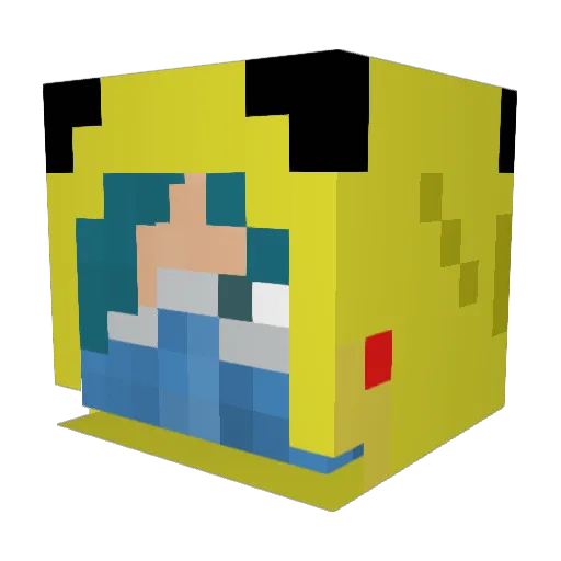 Dr4gonJ2 Minecraft avatar head, 3D render