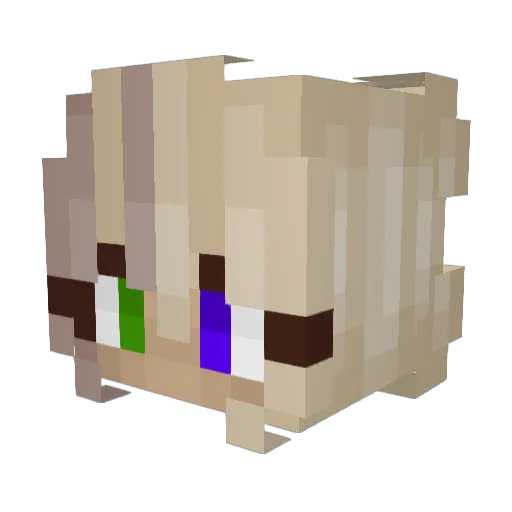 Dr4gonOwl Minecraft avatar head, 3D render
