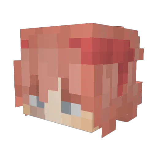 Dr4gulaa Minecraft avatar head, 3D render