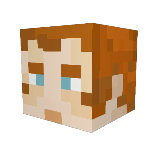 DrAlicire Minecraft avatar head, 3D render