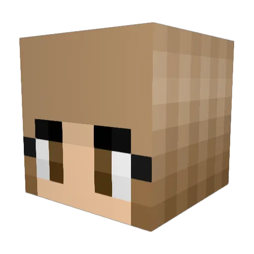 DrAlvina Minecraft avatar head, 3D render