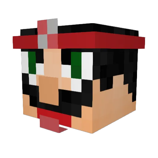 DrAmigo07 Minecraft avatar head, 3D render