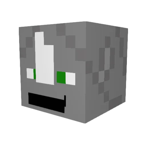 DrAngreXD Minecraft avatar head, 3D render