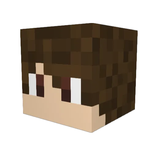 DrAquafresh_ Minecraft avatar head, 3D render