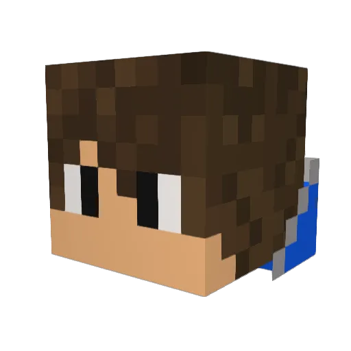 DrBBad2001 Minecraft avatar head, 3D render