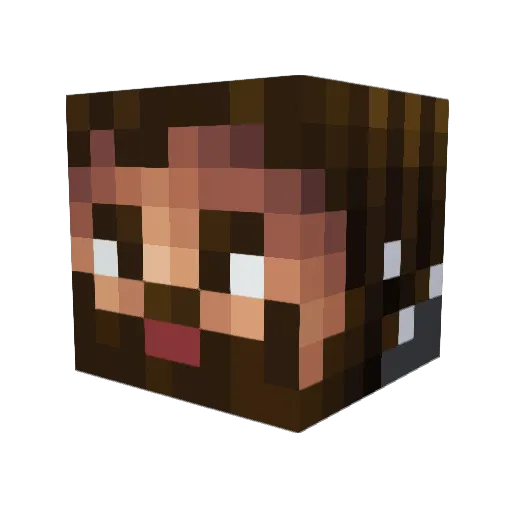 DrBazzinga Minecraft avatar head, 3D render