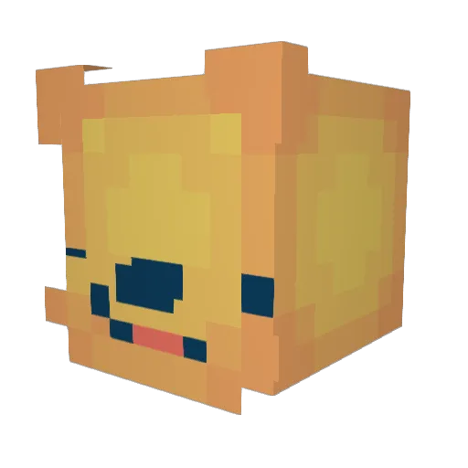 DrBeanzz Minecraft avatar head, 3D render
