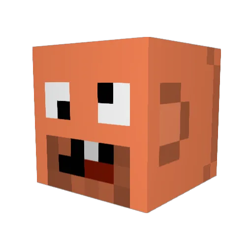 DrBladeIV Minecraft avatar head, 3D render