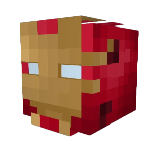 DrBruceBanner Minecraft avatar head, 3D render