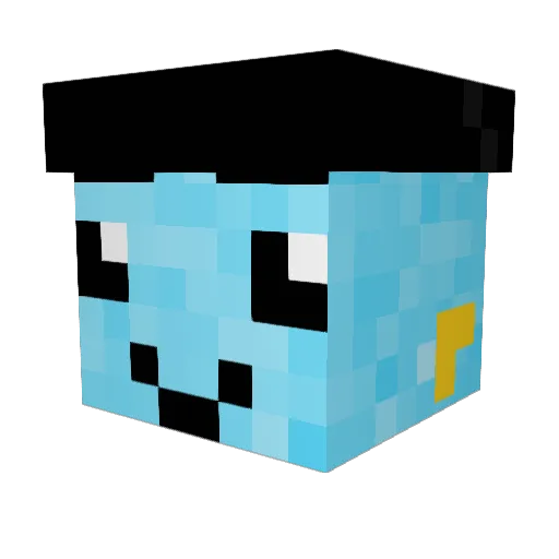 DrBubba6 Minecraft avatar head, 3D render