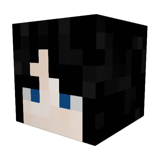 DrBuns Minecraft avatar head, 3D render