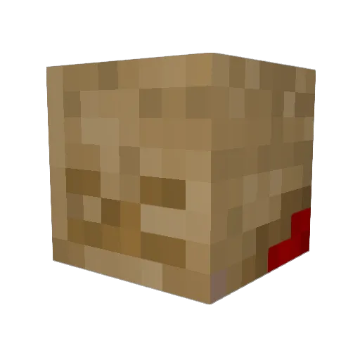 DrButteFatman Minecraft avatar head, 3D render