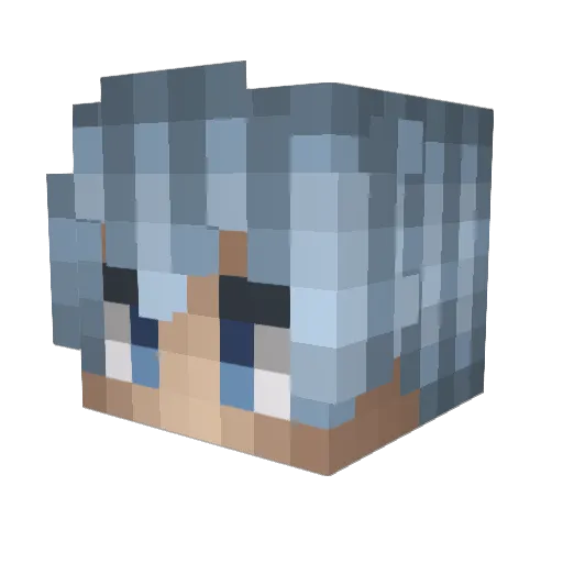 DrCIM Minecraft avatar head, 3D render