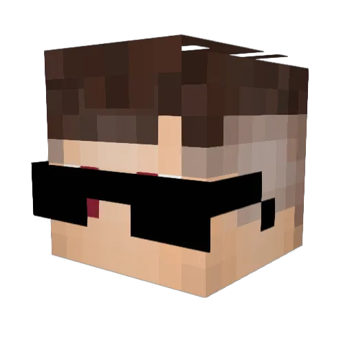DrCanada Minecraft avatar head, 3D render