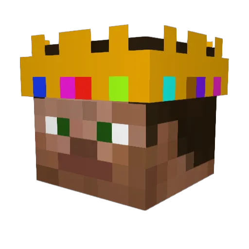 DrChickennn Minecraft avatar head, 3D render