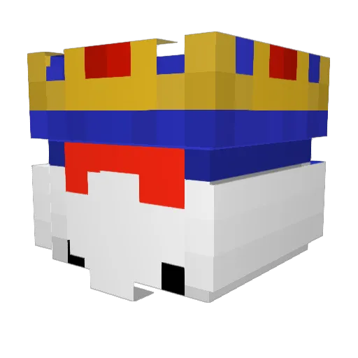 DrCoconut57 Minecraft avatar head, 3D render