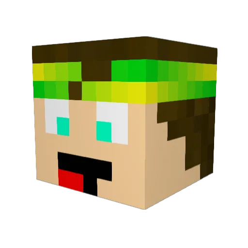 DrCooelho Minecraft avatar head, 3D render
