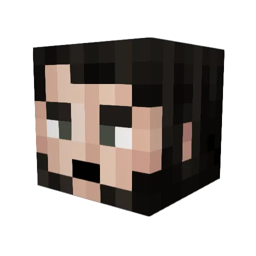 DrCraigus Minecraft avatar head, 3D render