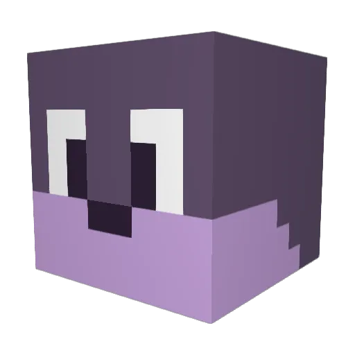 DrCrashes Minecraft avatar head, 3D render