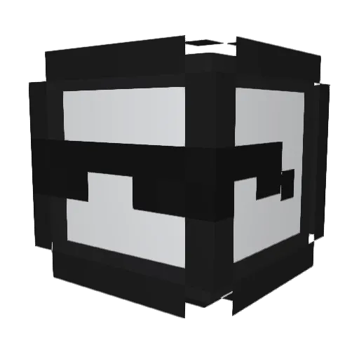 DrCrits Minecraft avatar head, 3D render