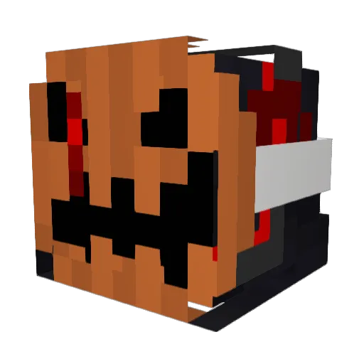 DrCrummy Minecraft avatar head, 3D render