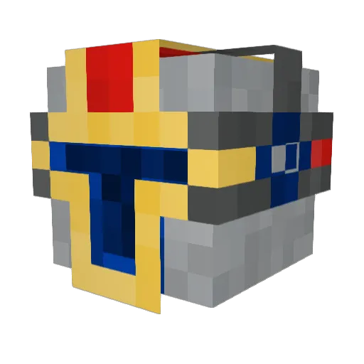 DrCrusaderTM Minecraft avatar head, 3D render
